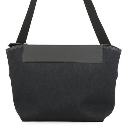 HERMES R.M.S 12H Shoulder Bag Black Toile H Taurillon・Legato