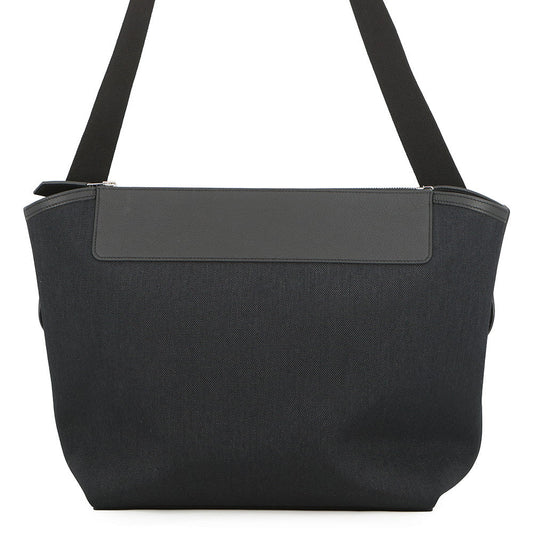 HERMES R.M.S 12H Shoulder Bag Black Toile H Taurillon・Legato