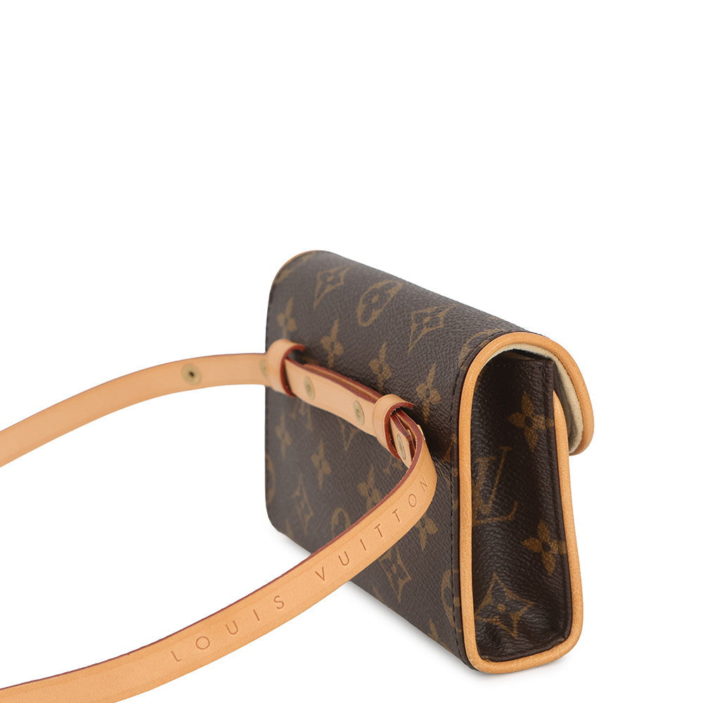 LOUIS VUITTON Pochette Florentine BeigeM51855 Monogram Size M