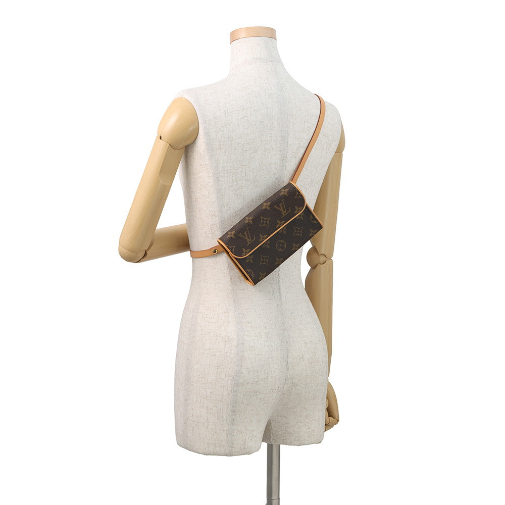 LOUIS VUITTON Pochette Florentine BeigeM51855 Monogram Size M