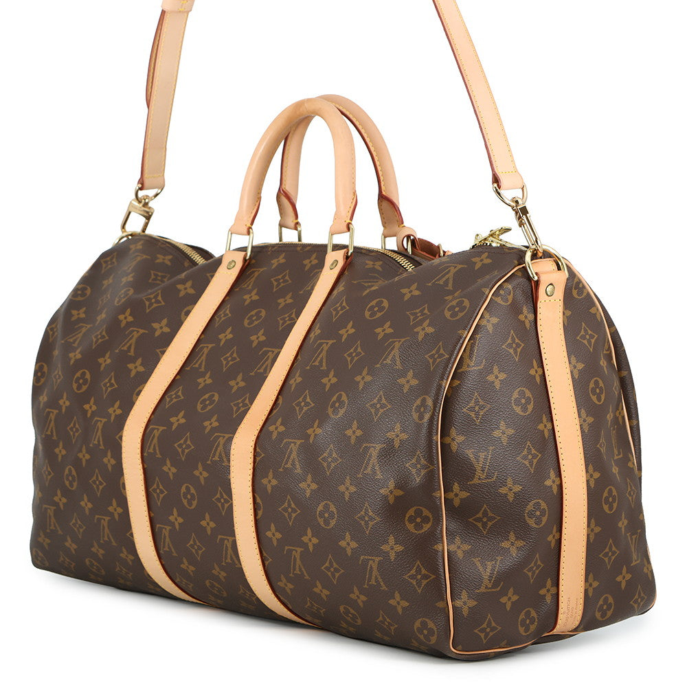 LOUIS VUITTON Keepall Bandouliere BrownM41416 Monogram Size 50