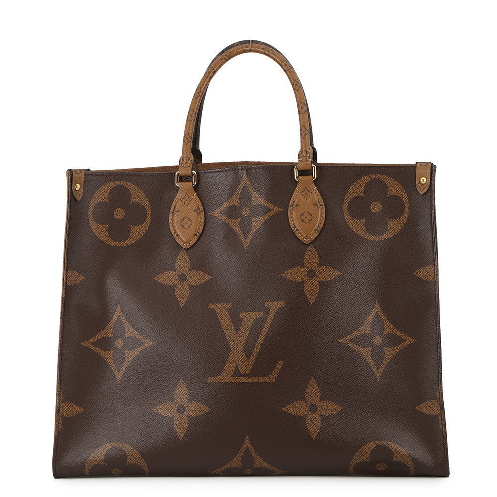 LOUIS VUITTON Onthego RedM45320 Monogram Monogram Reverse Canvas Monogram Giant Size GM