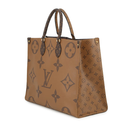 LOUIS VUITTON Onthego RedM45320 Monogram Monogram Reverse Canvas Monogram Giant Size GM