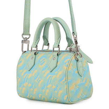 LOUIS VUITTON Speedy Bandouliere GreenM46092 Monogram Empreinte Leather Summer Stardust Size 20