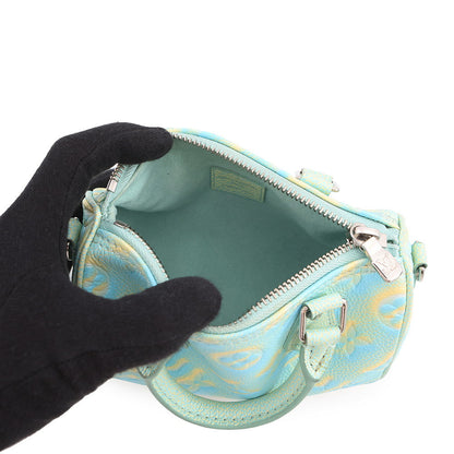 LOUIS VUITTON Speedy Bandouliere GreenM46092 Monogram Empreinte Leather Summer Stardust Size 20