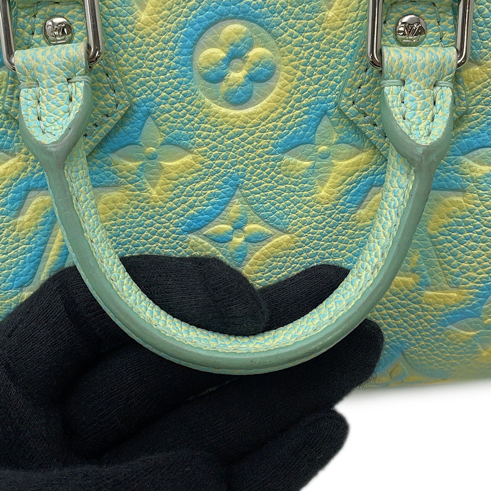 LOUIS VUITTON Speedy Bandouliere GreenM46092 Monogram Empreinte Leather Summer Stardust Size 20