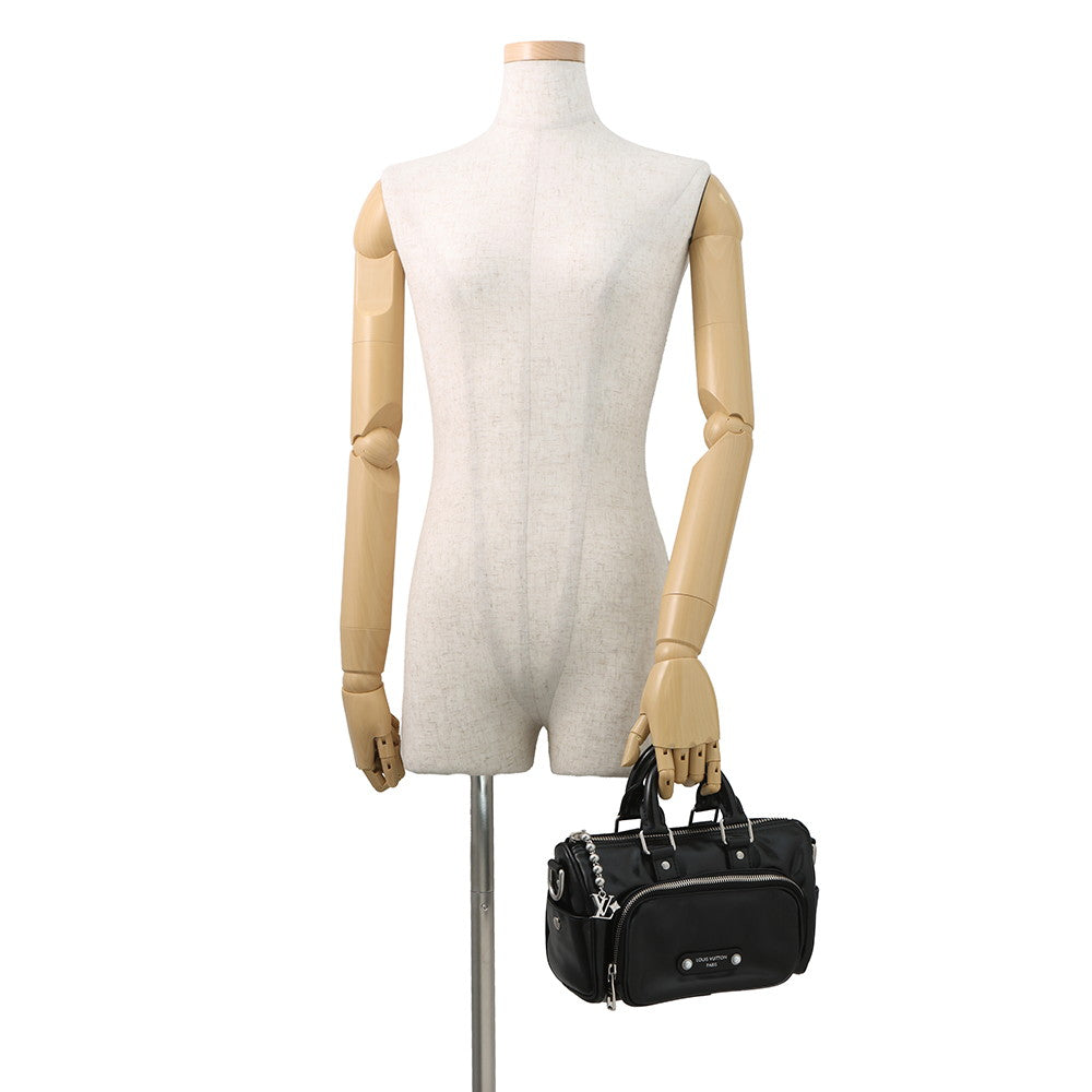 LOUIS VUITTON Keepall Cargo Bandouliere NoirM13988 Calf Leather Size 25