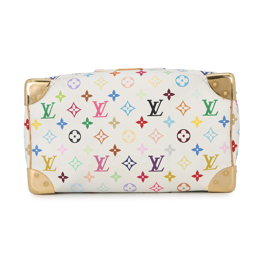 LOUIS VUITTON Speedy Blanc/RedM92643 Monogram・Multicolor Size 30