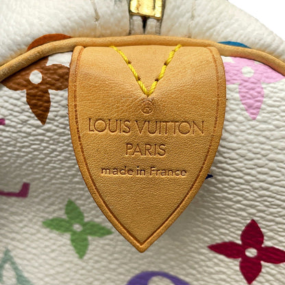 LOUIS VUITTON Speedy Blanc/RedM92643 Monogram・Multicolor Size 30