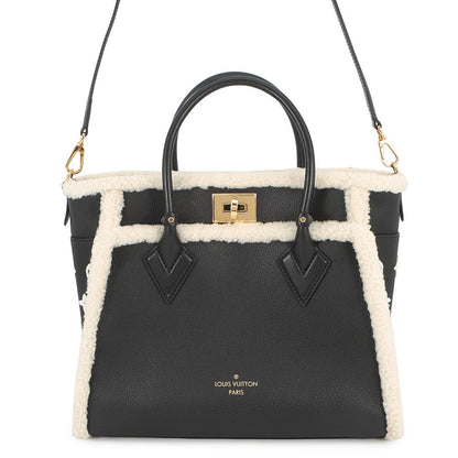 LOUIS VUITTON On My Side NoirM58908 Calf Leather Shearling Size MM