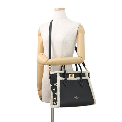 LOUIS VUITTON On My Side NoirM58908 Calf Leather Shearling Size MM
