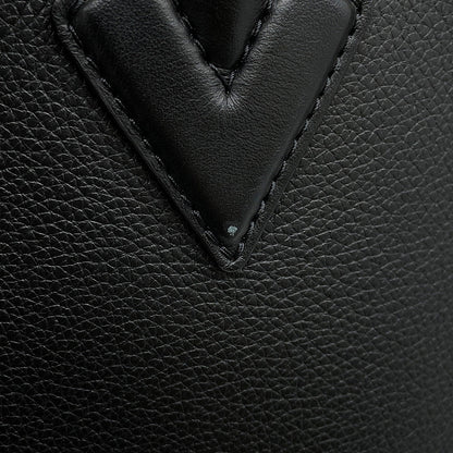LOUIS VUITTON On My Side NoirM58908 Calf Leather Shearling Size MM