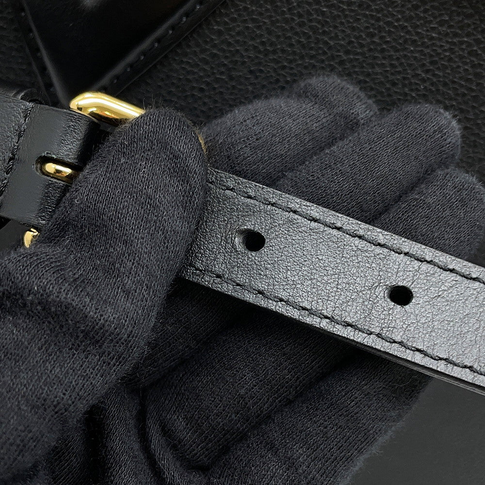 LOUIS VUITTON On My Side NoirM58908 Calf Leather Shearling Size MM