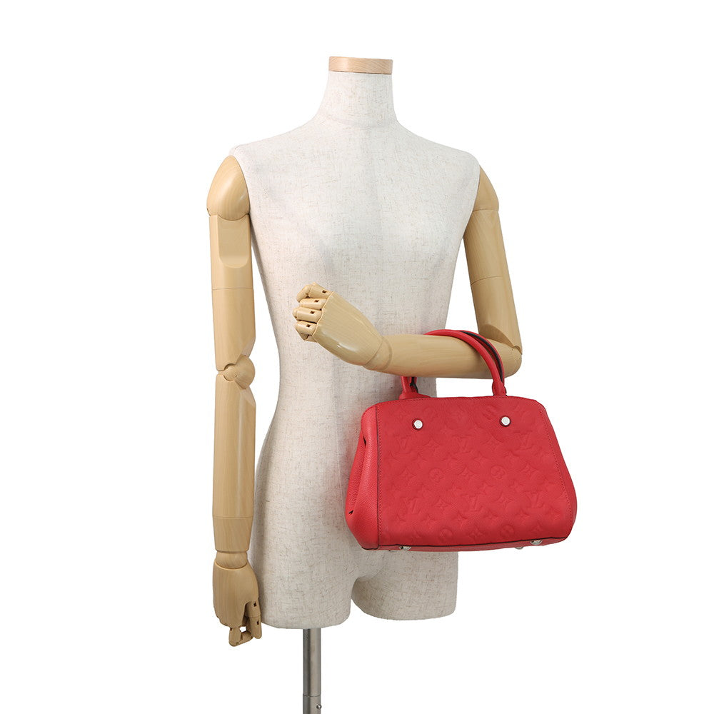 LOUIS VUITTON Montaigne DahliaM50038 Monogram Empreinte Leather Size BB