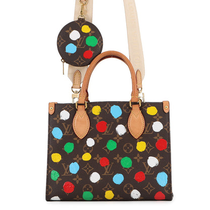 LOUIS VUITTON LVxYK Onthego RedM46380 Monogram Painted Dot Size PM