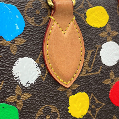 LOUIS VUITTON LVxYK Onthego RedM46380 Monogram Painted Dot Size PM