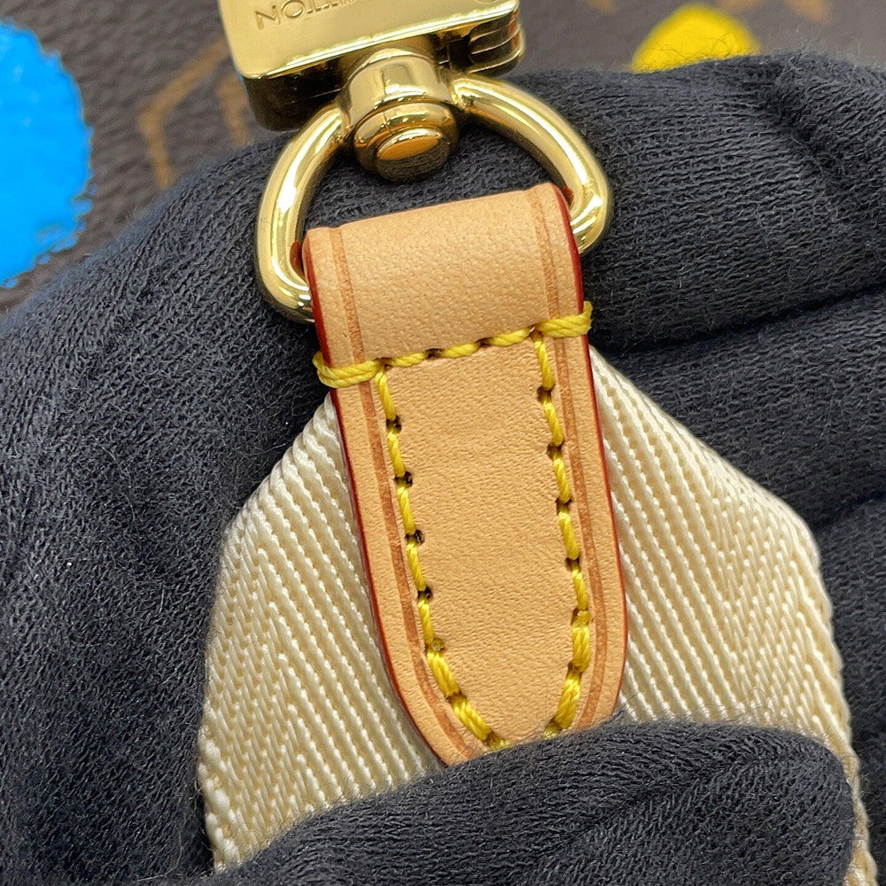 LOUIS VUITTON LVxYK Onthego RedM46380 Monogram Painted Dot Size PM