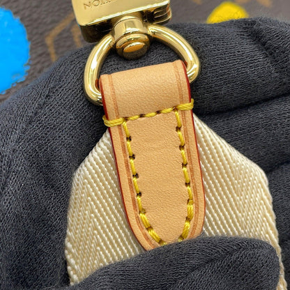 LOUIS VUITTON LVxYK Onthego RedM46380 Monogram Painted Dot Size PM
