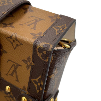LOUIS VUITTON Pochette Trunk Vertical BrownM67873 Monogram Reverse Canvas