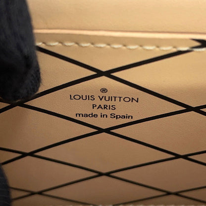LOUIS VUITTON Pochette Trunk Vertical BrownM67873 Monogram Reverse Canvas