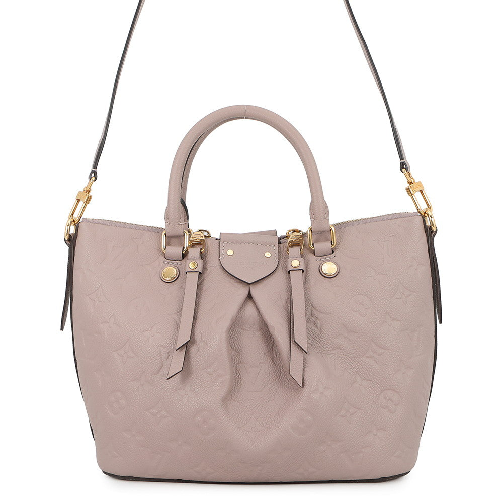LOUIS VUITTON Mazarine Taupe GreyM50709 Monogram Empreinte Leather Size PM