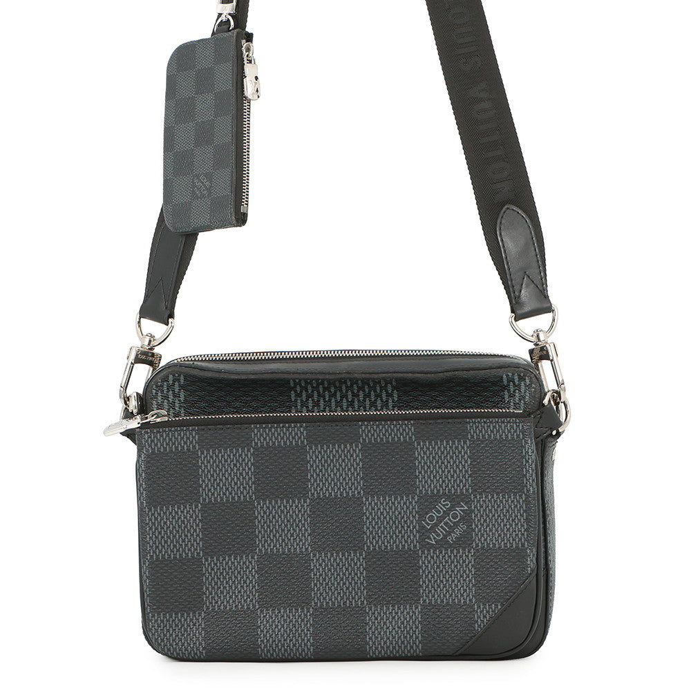 LOUIS VUITTON Trio Messenger NoirN50017 Damier Graphite 3D