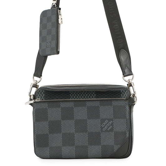 LOUIS VUITTON Trio Messenger NoirN50017 Damier Graphite 3D