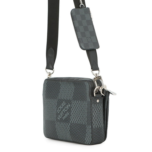 LOUIS VUITTON Trio Messenger NoirN50017 Damier Graphite 3D