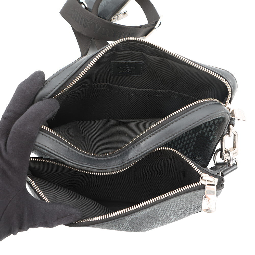LOUIS VUITTON Trio Messenger NoirN50017 Damier Graphite 3D