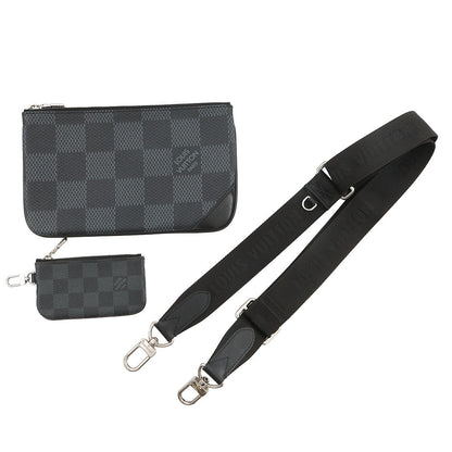 LOUIS VUITTON Trio Messenger NoirN50017 Damier Graphite 3D