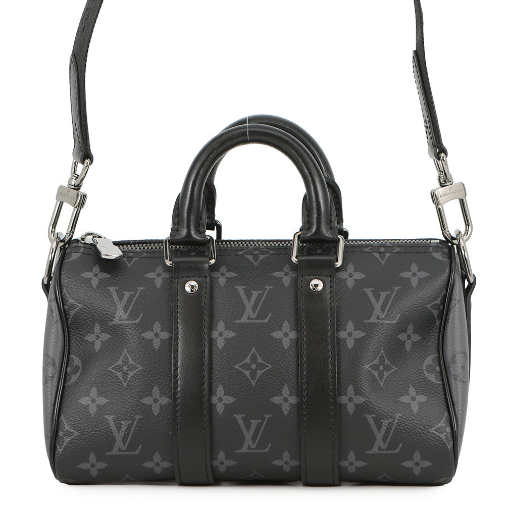 LOUIS VUITTON Keepall Bandouliere NoirM46271 Monogram Eclipse Monogram Eclipse Reverse Size 25