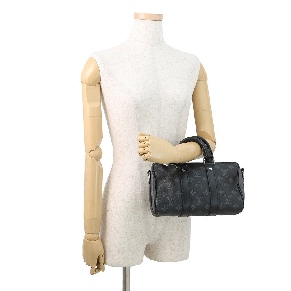 LOUIS VUITTON Keepall Bandouliere NoirM46271 Monogram Eclipse Monogram Eclipse Reverse Size 25
