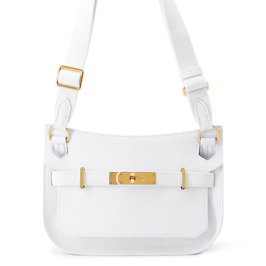 HERMES Jypsiere New White Evercolor Size Mini