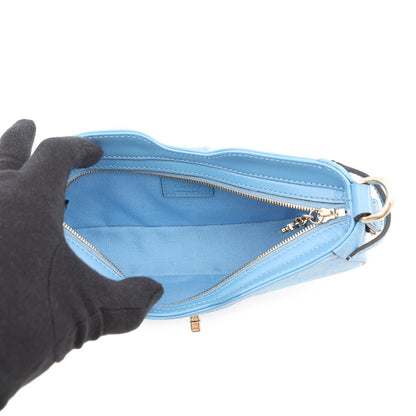 GUCCI GG Canvas Moonside One-Shoulder Bag Light Blue786035 Canvas Leather Size Mini
