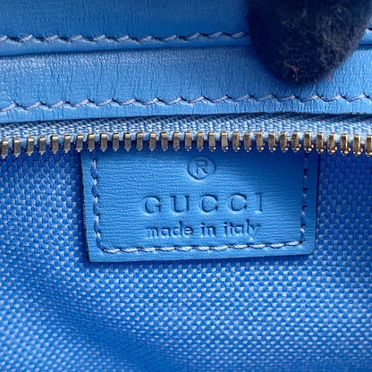 GUCCI GG Canvas Moonside One-Shoulder Bag Light Blue786035 Canvas Leather Size Mini