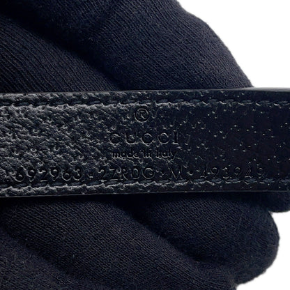 GUCCI Interlocking G Pet Harness Black692963 Leather Size M