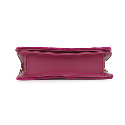 GUCCI GG Marmont ChainShoulder Bag Purple488426 Velour