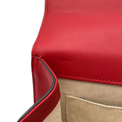 GUCCI Bamboo Dionysus 2-Way Handbag Red/White/Navy448075 Leather Bamboo