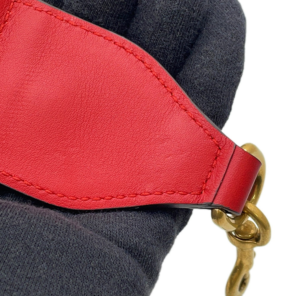 GUCCI Bamboo Dionysus 2-Way Handbag Red/White/Navy448075 Leather Bamboo