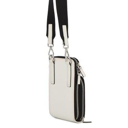 PRADA Triangle Smartphone Shoulder White2ZH126 Leather