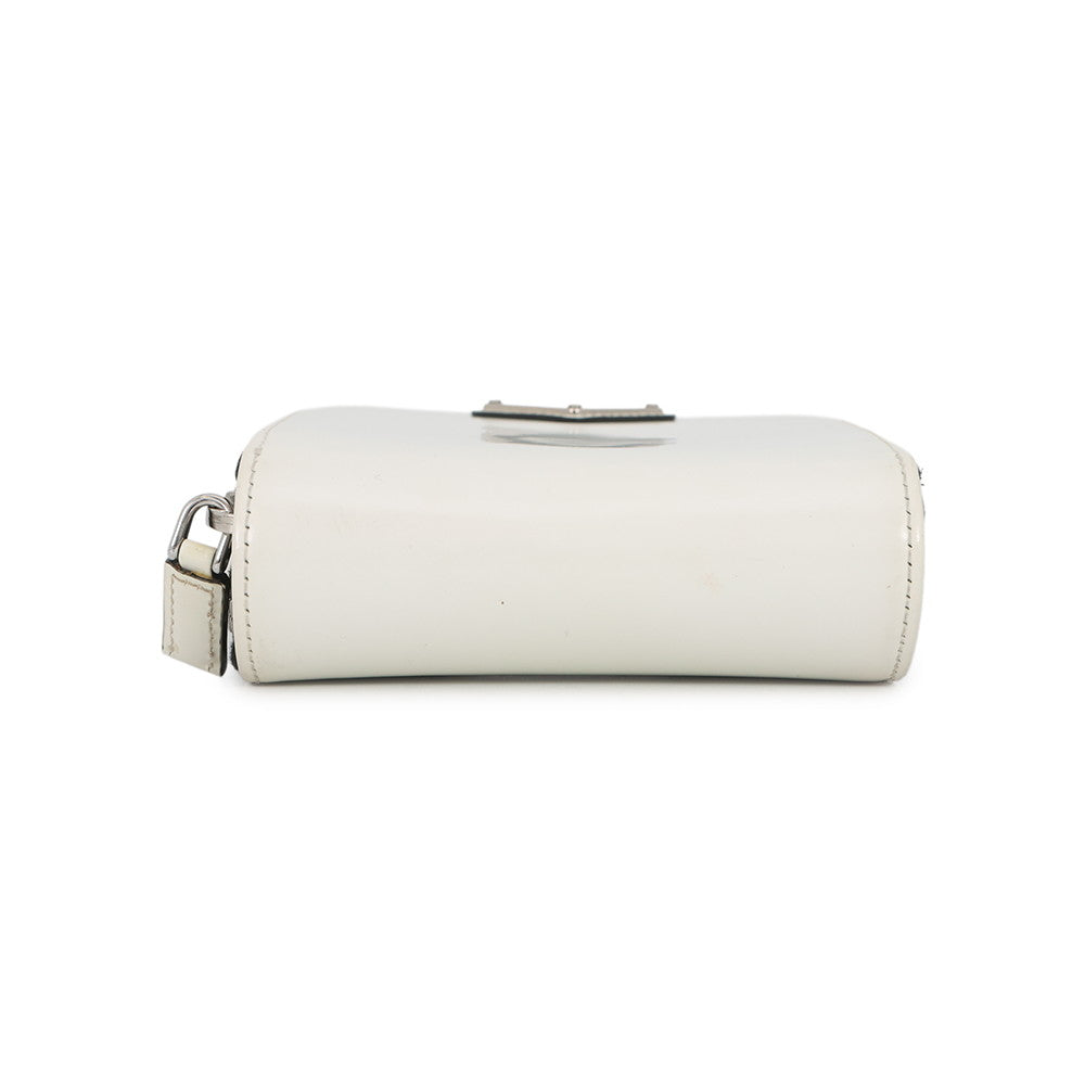 PRADA Triangle Smartphone Shoulder White2ZH126 Leather