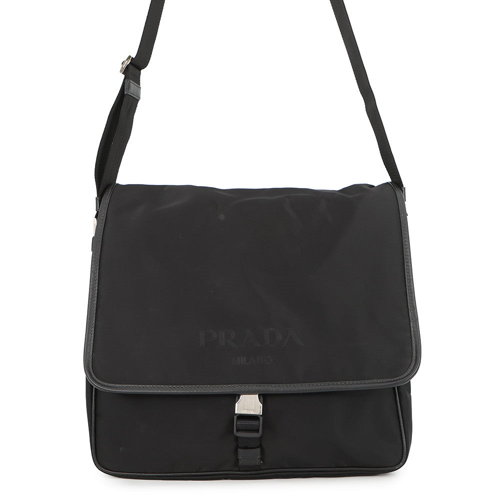 PRADA Messenger bag Black2VD166_2FMO_F0002 Nylon Leather