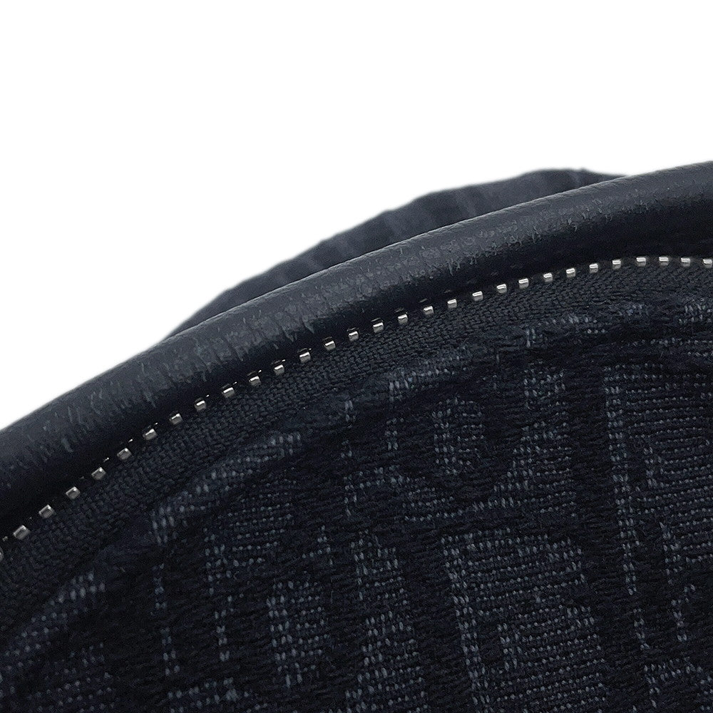Dior Oblique Rider Backpack Black Canvas Leather