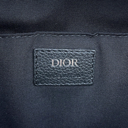 Dior Oblique Rider Backpack Black Canvas Leather