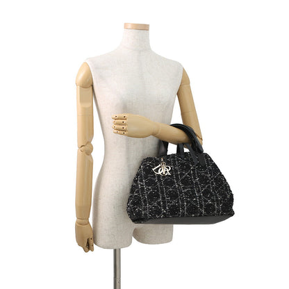 Dior Cannage to JulesBag Black/WhiteM2821OTKV_M911 Tweed Calf Leather Size Medium