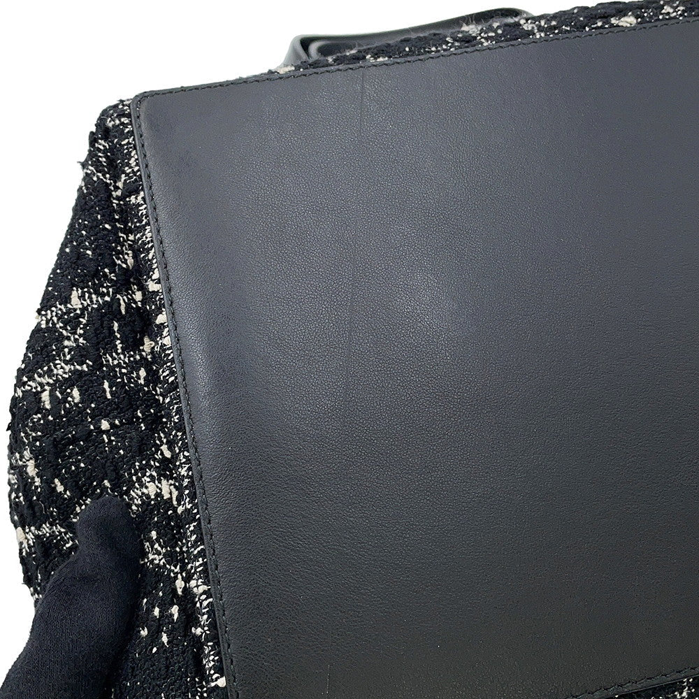 Dior Cannage to JulesBag Black/WhiteM2821OTKV_M911 Tweed Calf Leather Size Medium