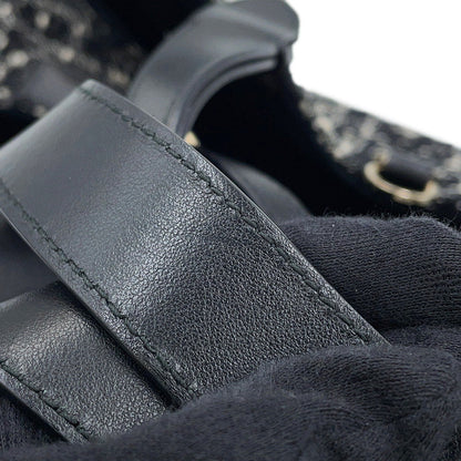 Dior Cannage to JulesBag Black/WhiteM2821OTKV_M911 Tweed Calf Leather Size Medium