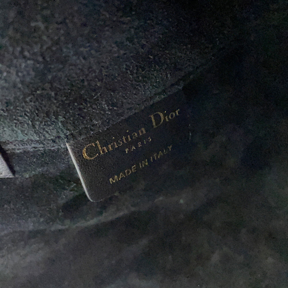 Dior Cannage to JulesBag Black/WhiteM2821OTKV_M911 Tweed Calf Leather Size Medium