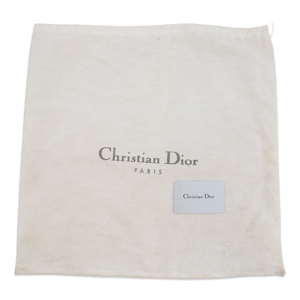 Dior Street Chic One Shoulder Bag Black Canvas Leather