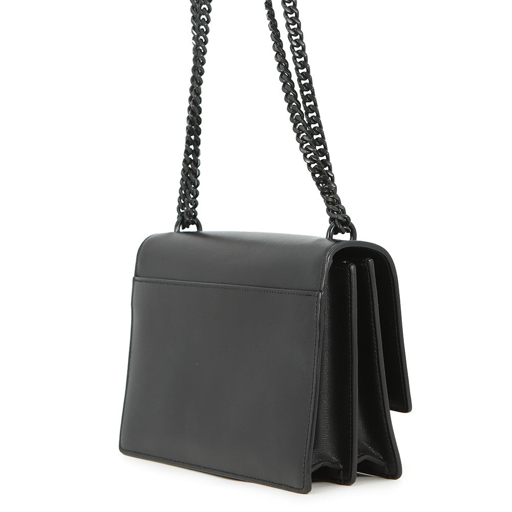 SAINT LAURENT PARIS Sunset ChainShoulder Bag Black442906 Leather